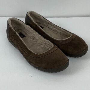 Crocs Berryessa Lined Ballet Flats Espresso Suede